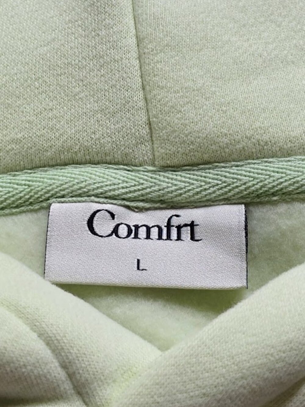 Comfrt Pastel Hoodie in Honeydew Oversized Unisex Size Large NWT - Picture 9 of 15